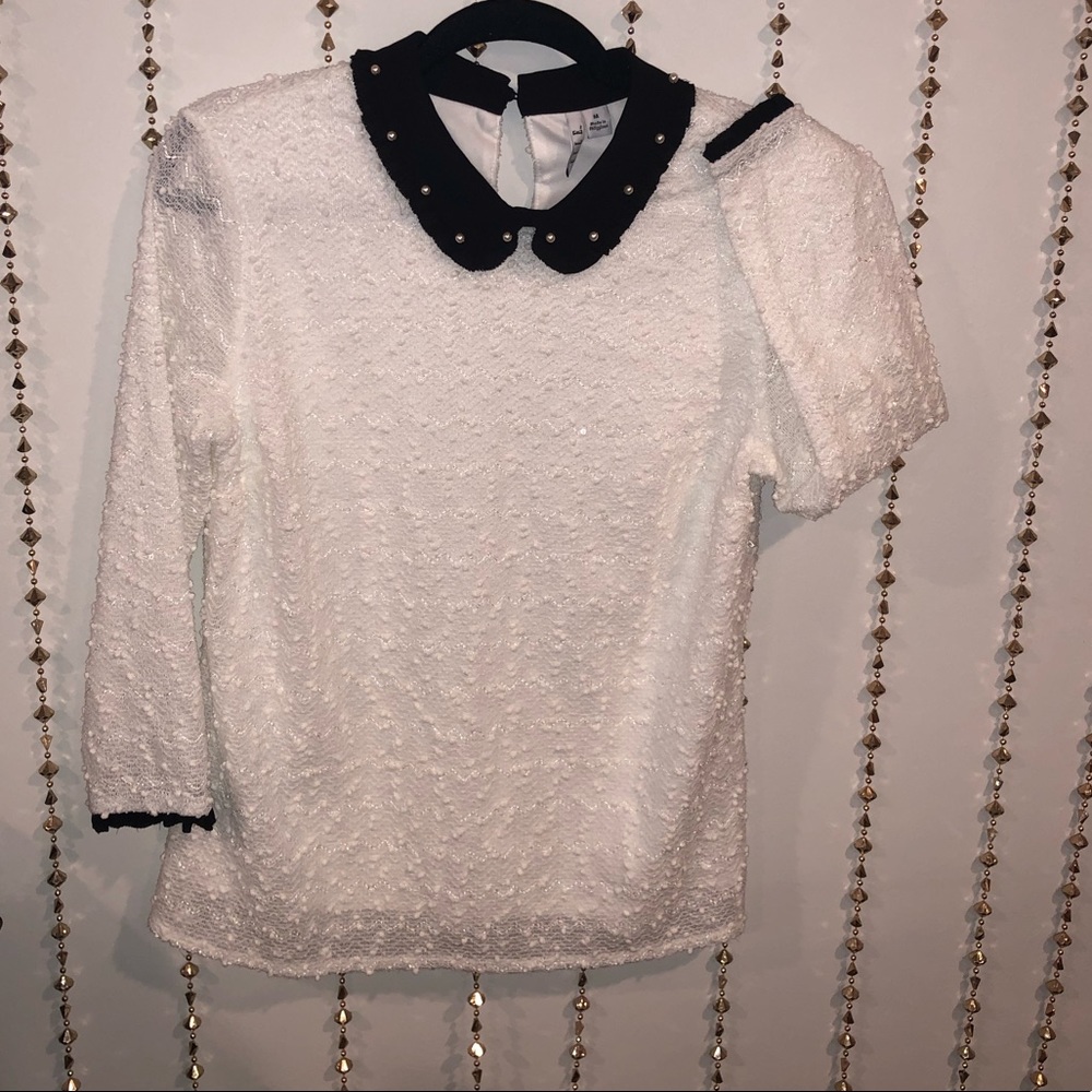 🚫SOLD🚫 ELLE embellished mock collar with pearls